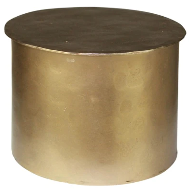 Zane Cylinder Brass Box