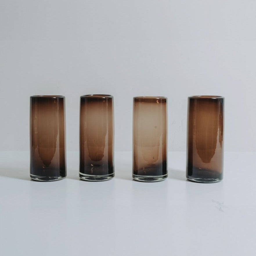 Handblown Mexican Tamarind Highball Glasses