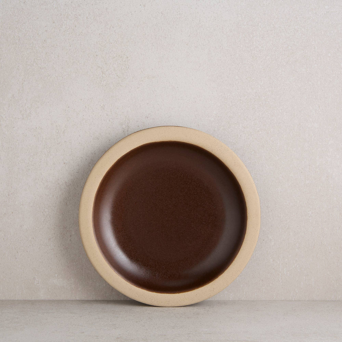 Brown Rimmed Appetizer Plate | Adobe by Jess Vargas