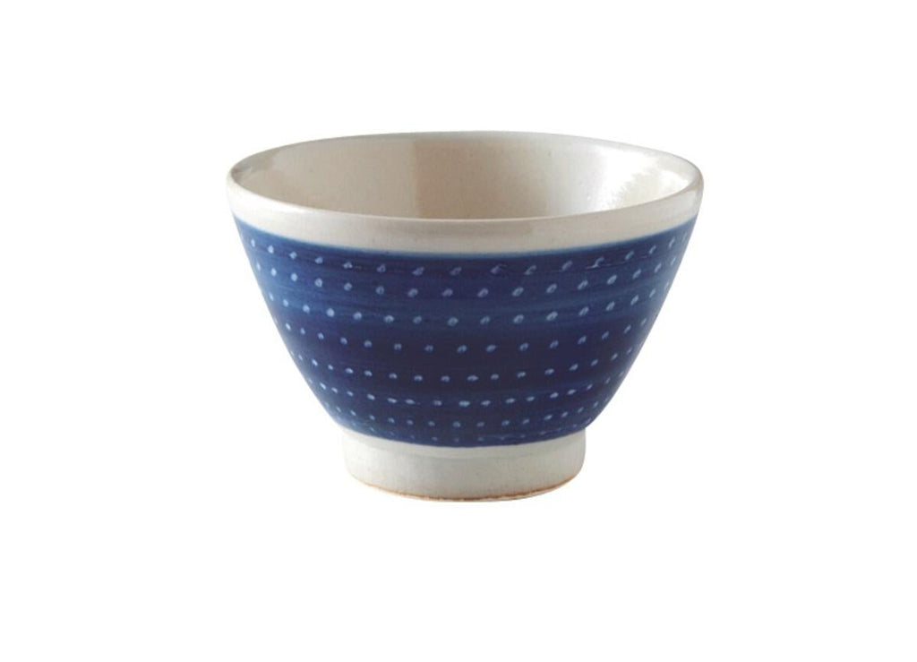 Donburi Rice Bowl | Indigo with white dots