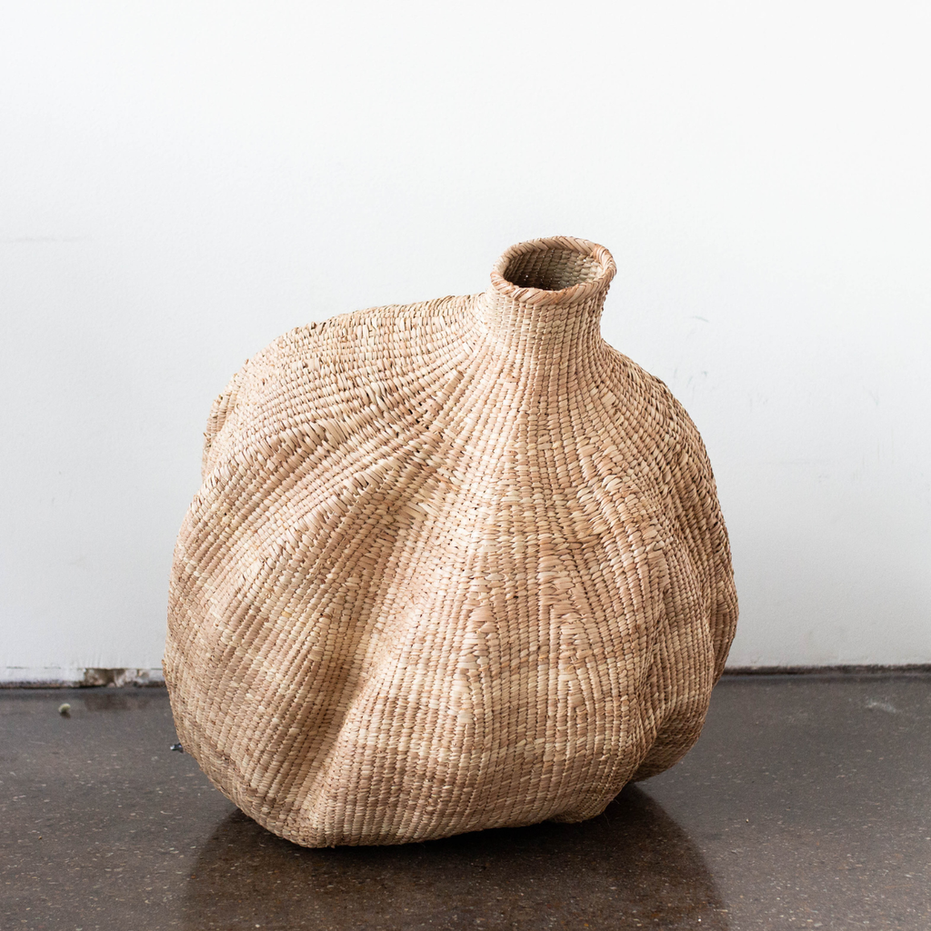 Ilala Garlic Gourd Basket: Large