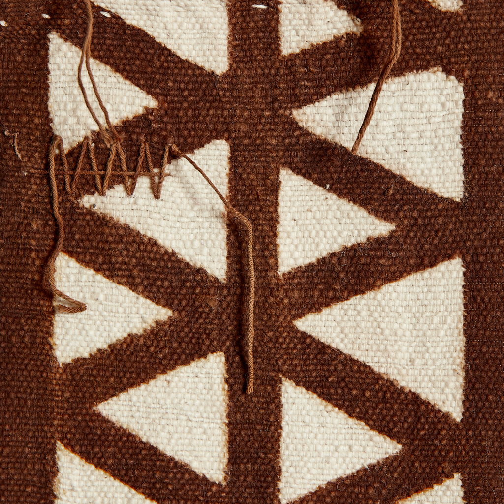 Longevity Bogolan Wall Totem: Brown and White / Medium