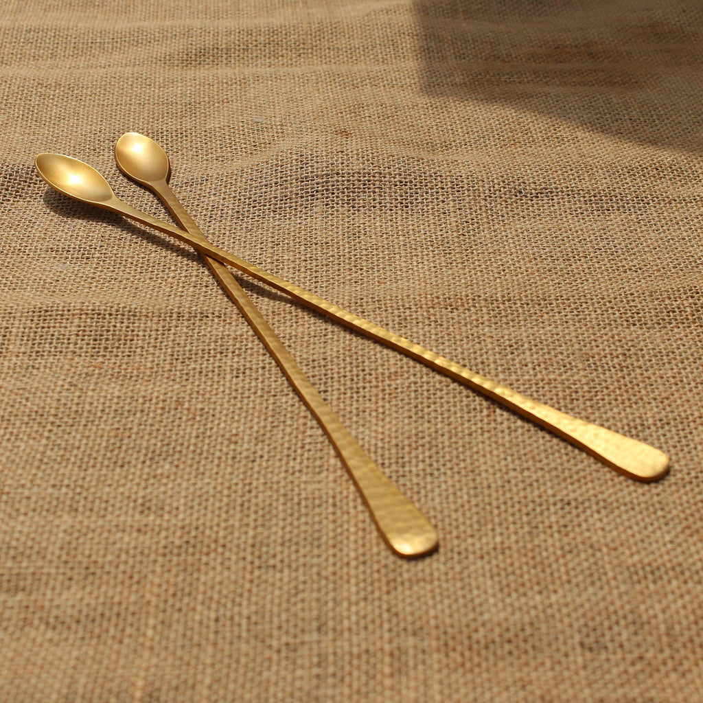 Pebbled Long Spoons