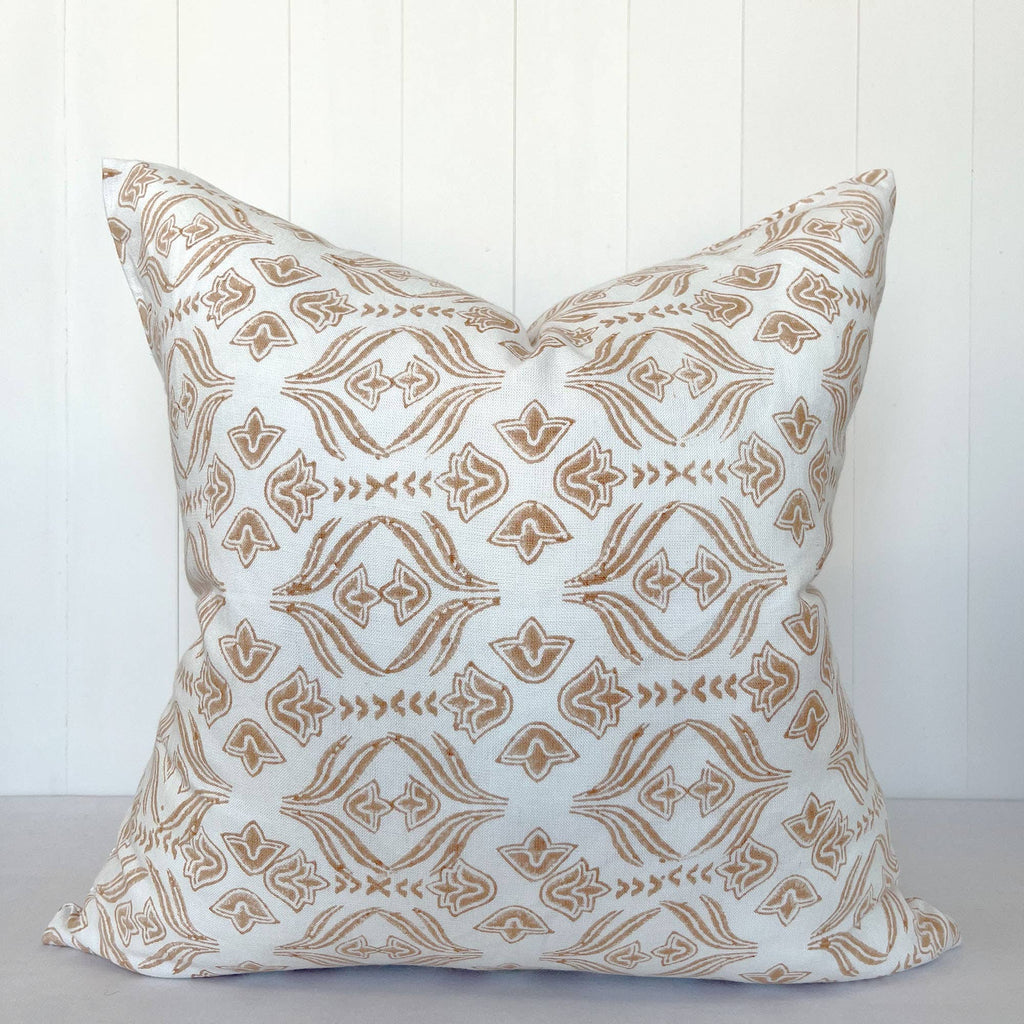 Florence Sahara Block Printed Pillow