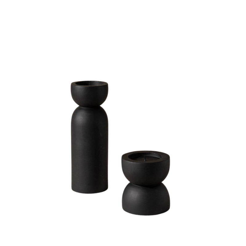 Toulin Candle Holder Black Collection